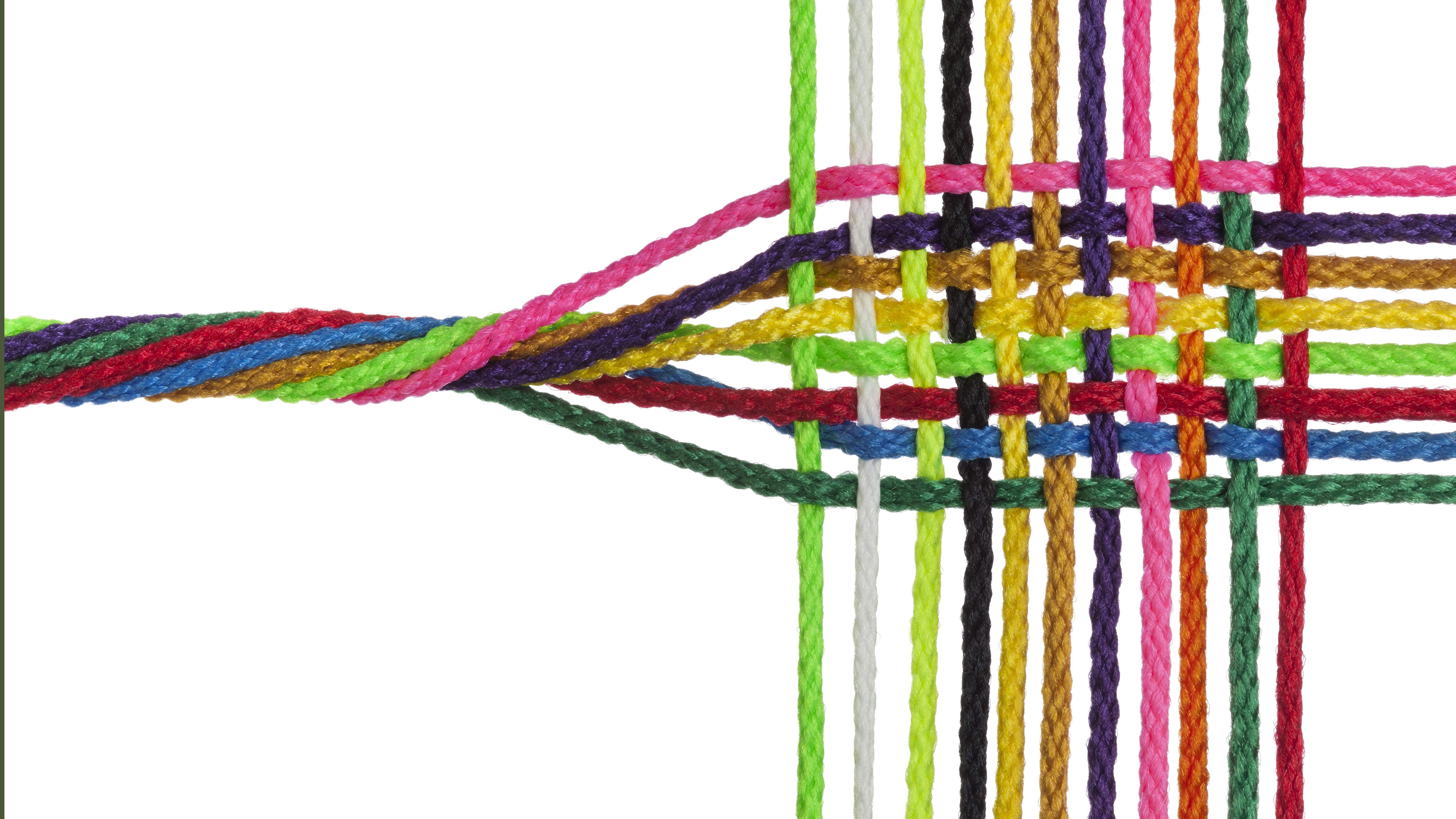 Interlocking rainbow ropes and cords