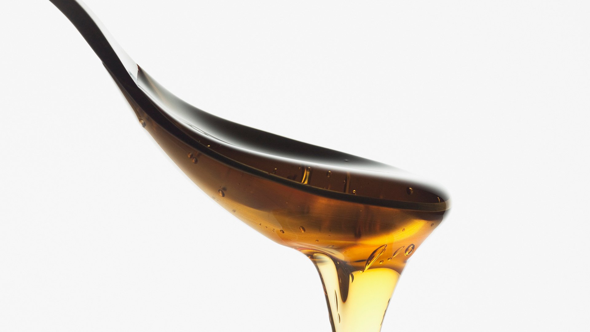 Honey on a spoon